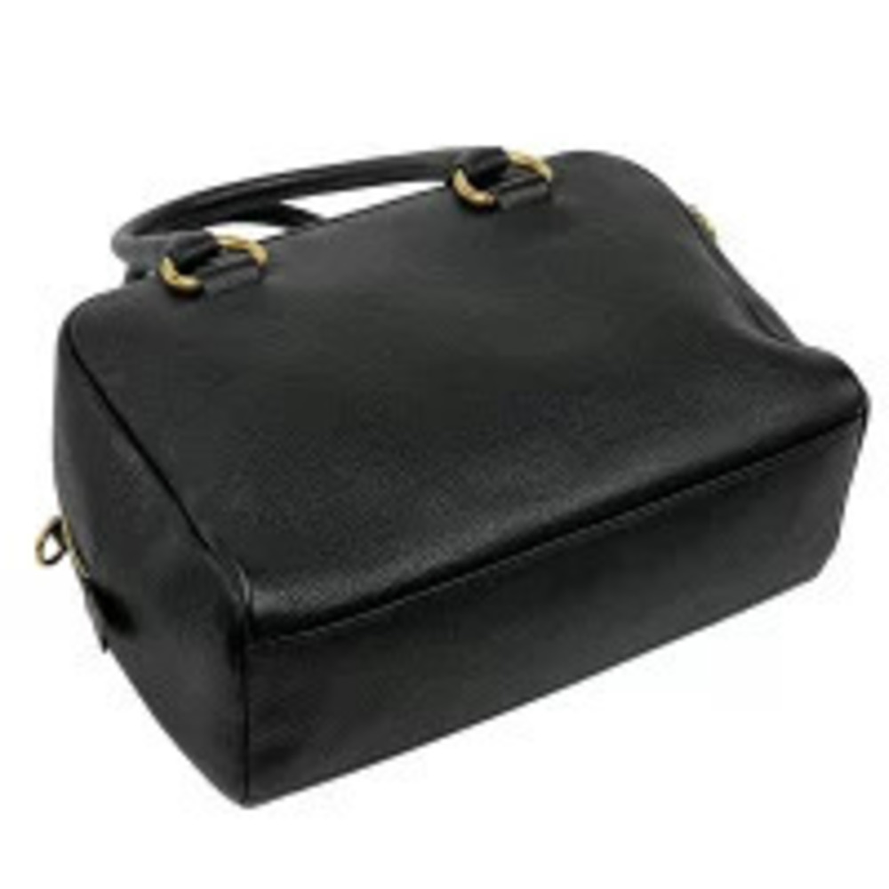 Prada Black stripe Phenix web Strap Vitello Stripe Satchel Leather Bag Black